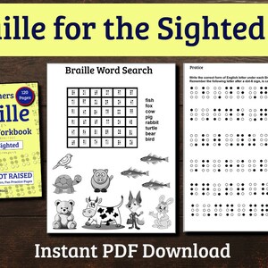 Braille Tutorial for Sighted Beginners: Grade 1, Printed (PDF Download ...
