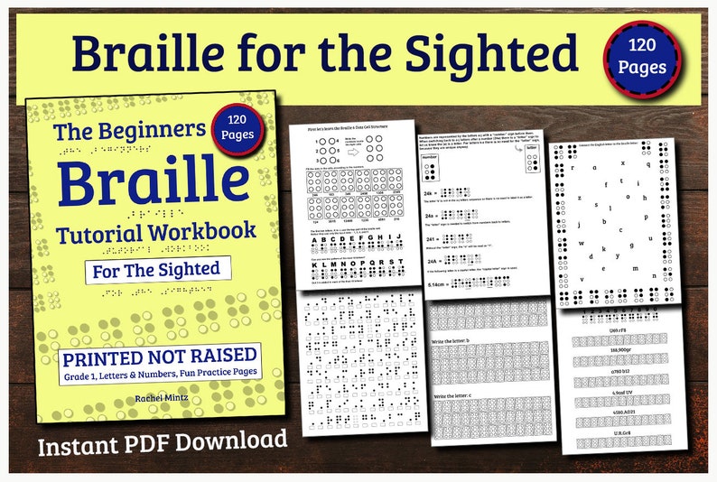 Braille Tutorial for the Sighted Beginners Grade 1 Uncontracted Braille