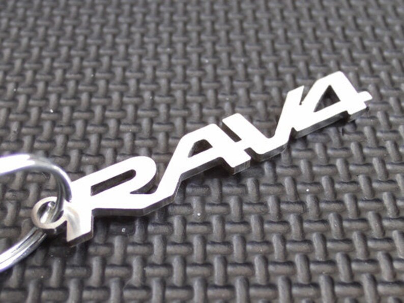 Toyota Rav4 Keyring Keychain Emblem D-4D 2.2 Le Xle Limited Awd 2.5 VVT-i III IV V Plugin Hybrid 2.0 2.5 Stainless Steel