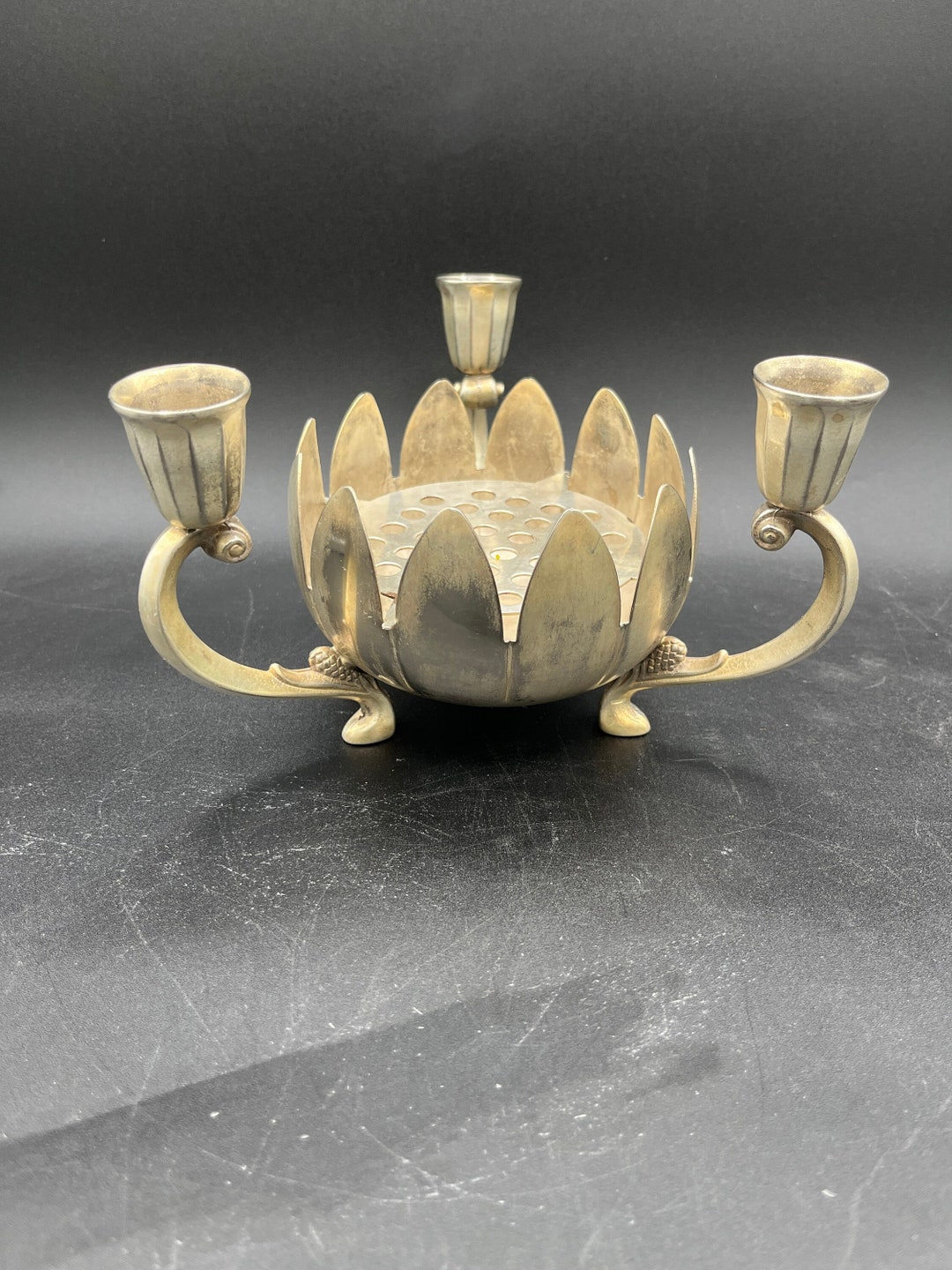 Vintage, Italian, Silver Candelabra, Vase With Frog, Silverplated, Original Box Etsy