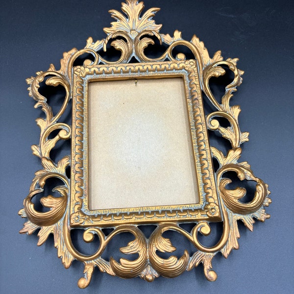 Ornate Gold Frame, Rectangular, Cameo Creation, hanging