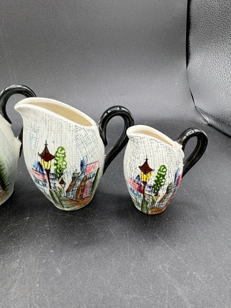 Vintage Ceramic Pitchers, Set of 4, Japan - Etsy