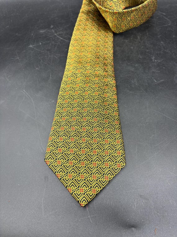 Silk Patrick Francis Celtic Knot Pattern Gold, Bl… - image 7