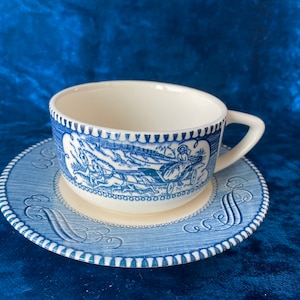 Currier and Ives Coffee Cups and Saucers
