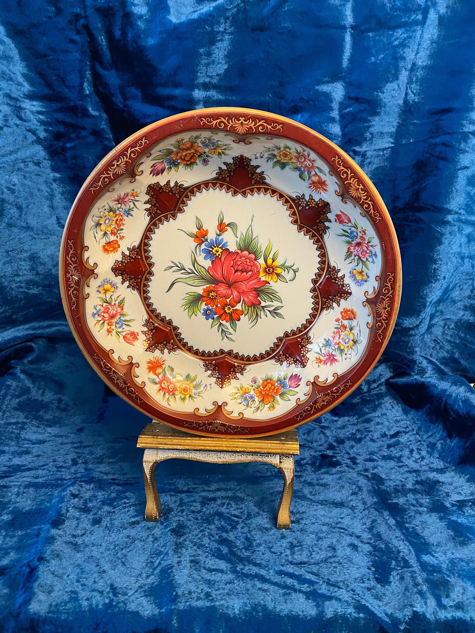 Beautiful, Unique Vintage Daher Decorated Ware English Tin Bowl - Etsy