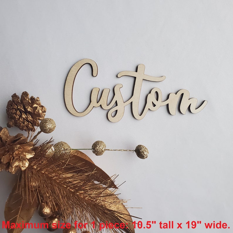 Custom Wood Letters Custom Wood Sign Custom Sign Nursery Etsy