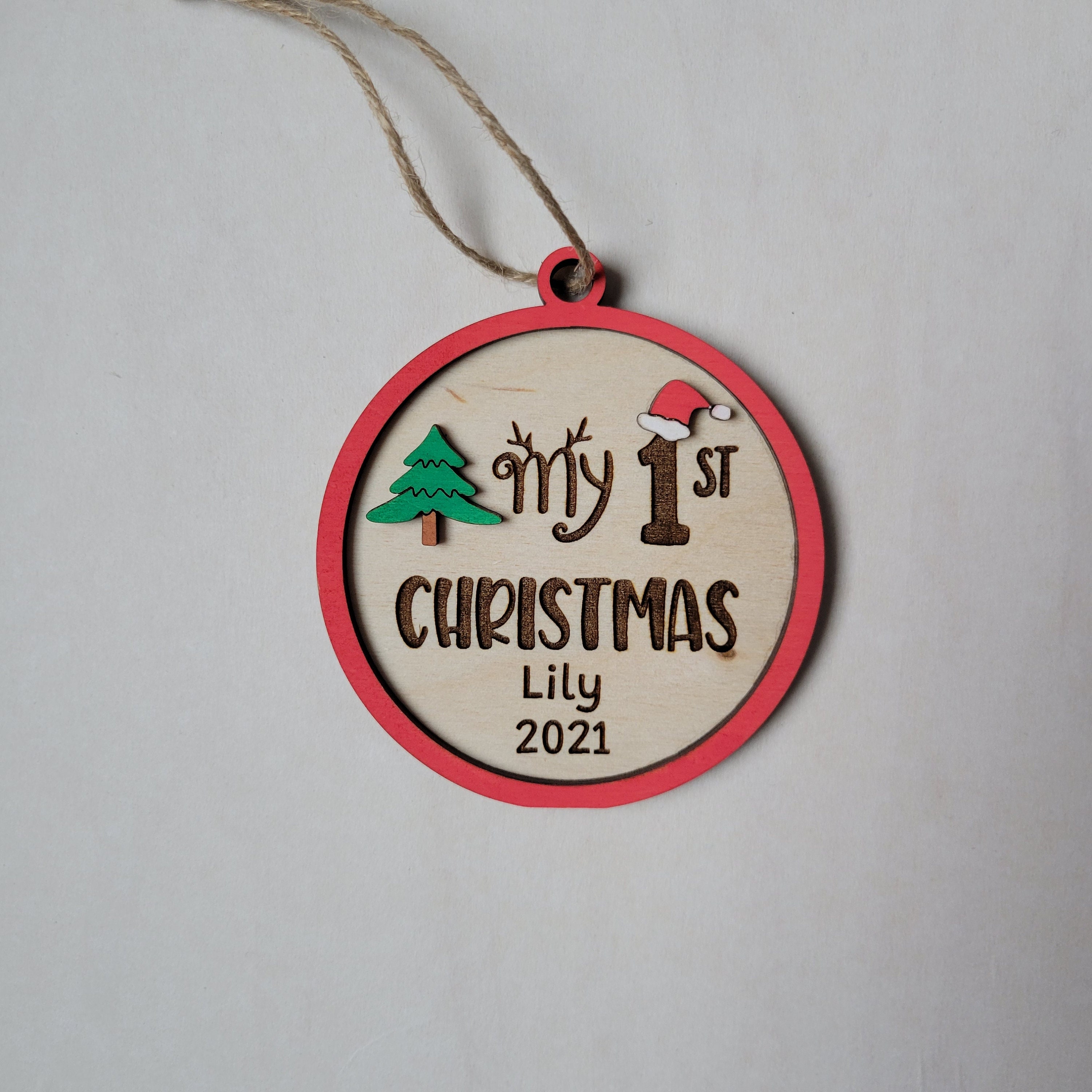 Baby's First Christmas Ornament My First Christmas Etsy