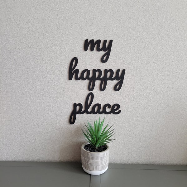 My Happy Place Sign Etsy