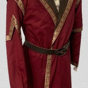 Kaftan with golden or silver trim, reenactment, larp, fantasy, archer garbs image 2