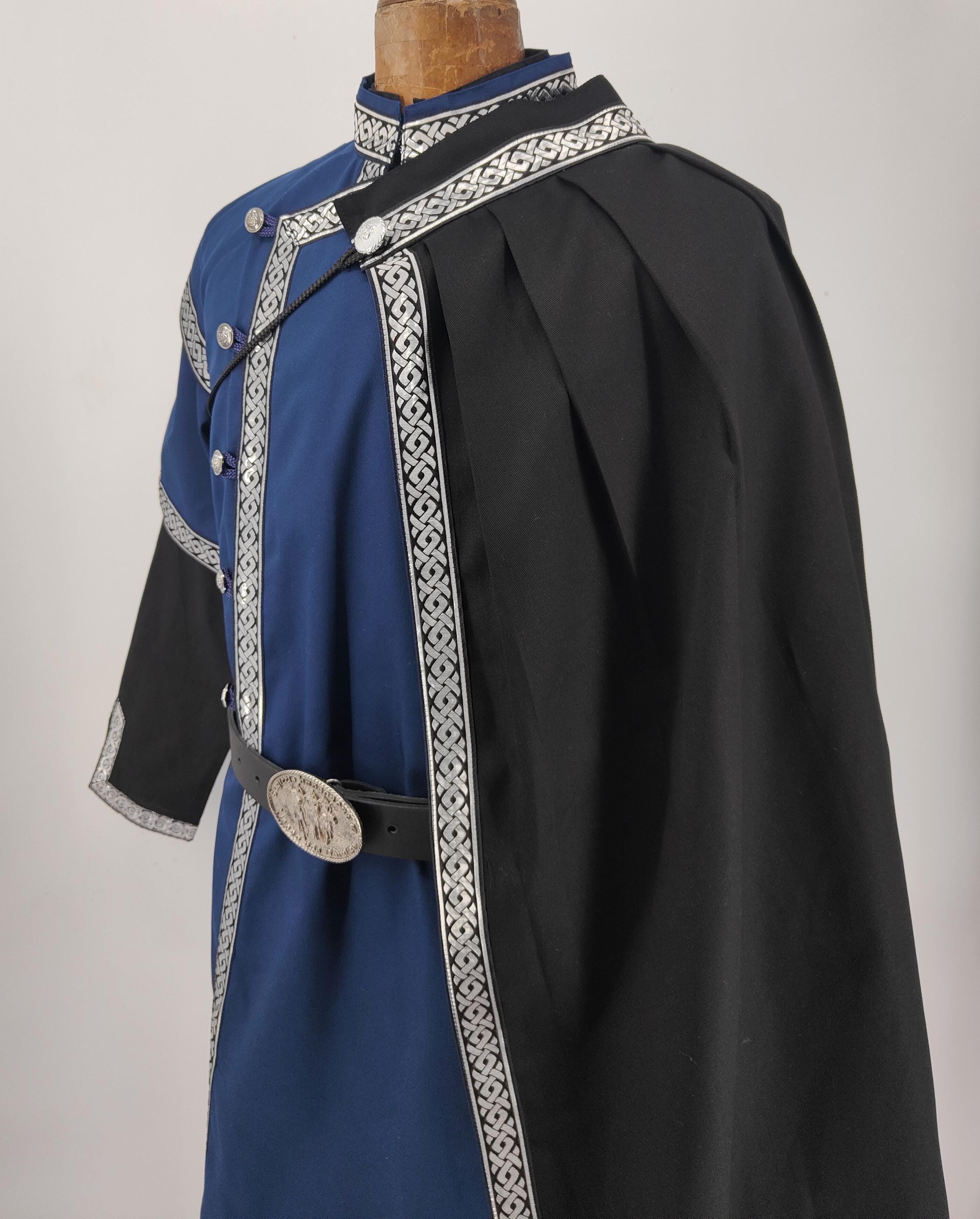 トリム装飾付きロイヤルケープ - 再現、マント、ローブ、LARP