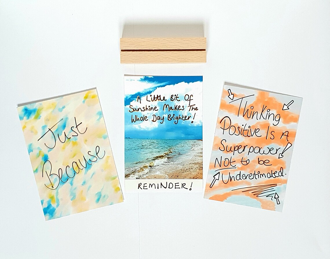 Desk Quotes Encouragement Cards Desk Accessories The Etsy