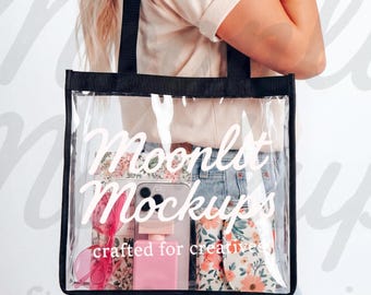 Clear Stadium Tote Bundle 3 Mockups