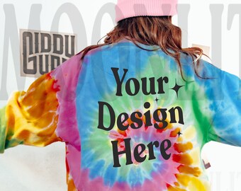 Colortone 8100 Sweatshirt Mockup: Back View (Digital File)