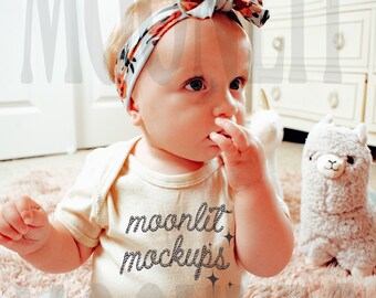 Natural Baby Onesie Mockup - Rabbit Skins 4400 (Digital Download)