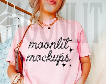 Comfort Colors 1717 Blossom Shirt Mockup (Digital File)