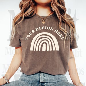 Comfort Colors 1717 Espresso Shirt - Comfort Colors Mockup - Comfort Color 1717 Mockup - Espresso Comfort Color Mockup - Espresso Mockup