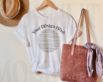 Bella Canvas 3001 White T-Shirt Mockup Bundle (Digital Photos)
