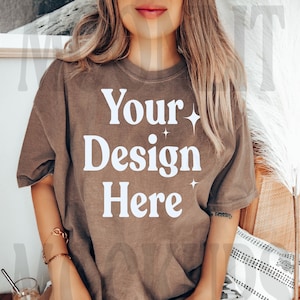 Comfort Colors 1717 Espresso Shirt - Comfort Colors Mockup - Comfort Color 1717 Mockup - Espresso Comfort Color Mockup - Espresso Mockup