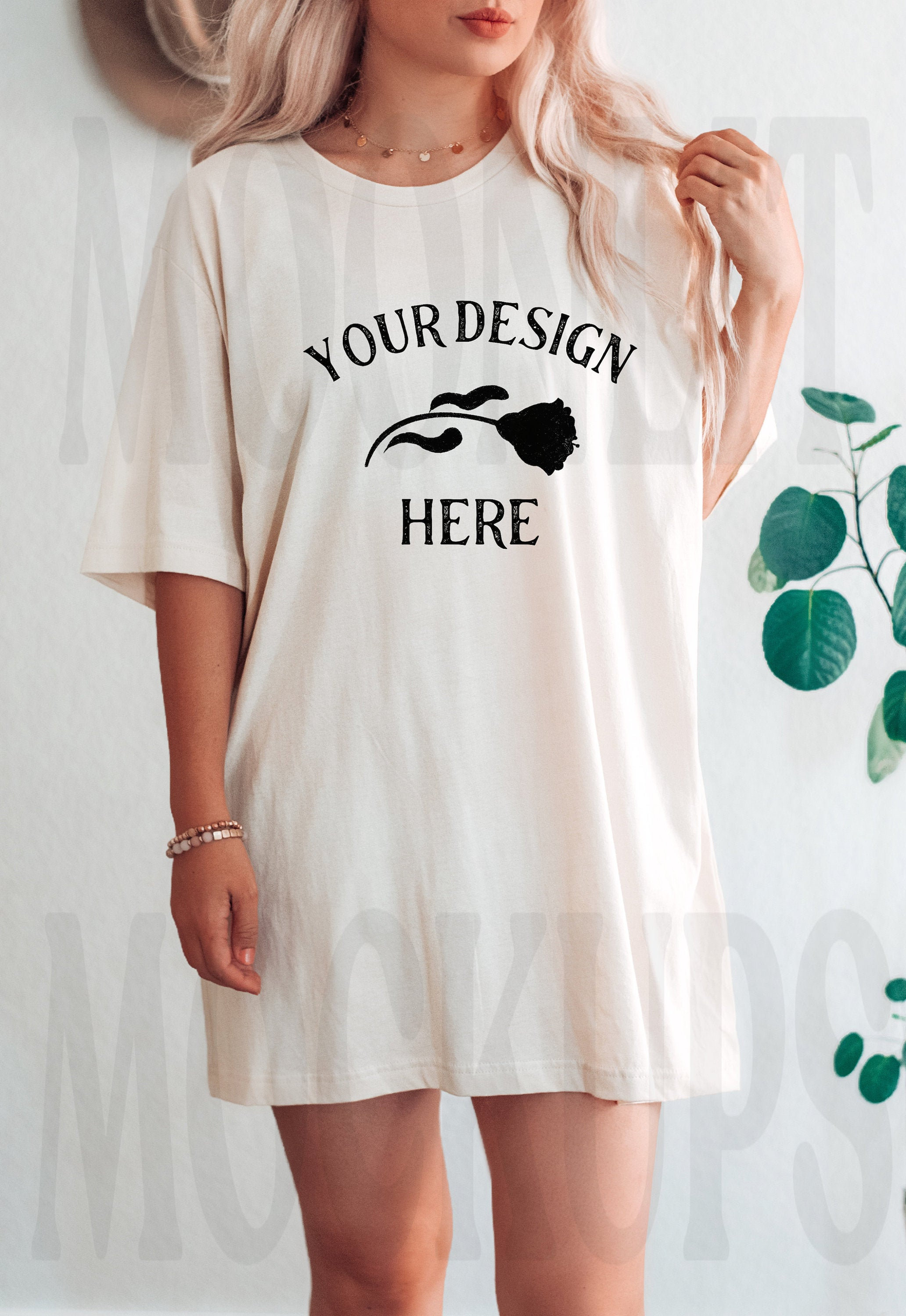 Bella & Canvas 3001 TShirt Mockup - Bella Canvas 3001 Shirt - Natural…