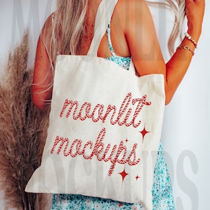 Canvas Tote Bag Mockup - Natürliches Canvas Tote Mockup
