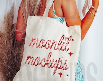 Canvas Tote Bag Mockup - Natural Canvas Tote Mockup
