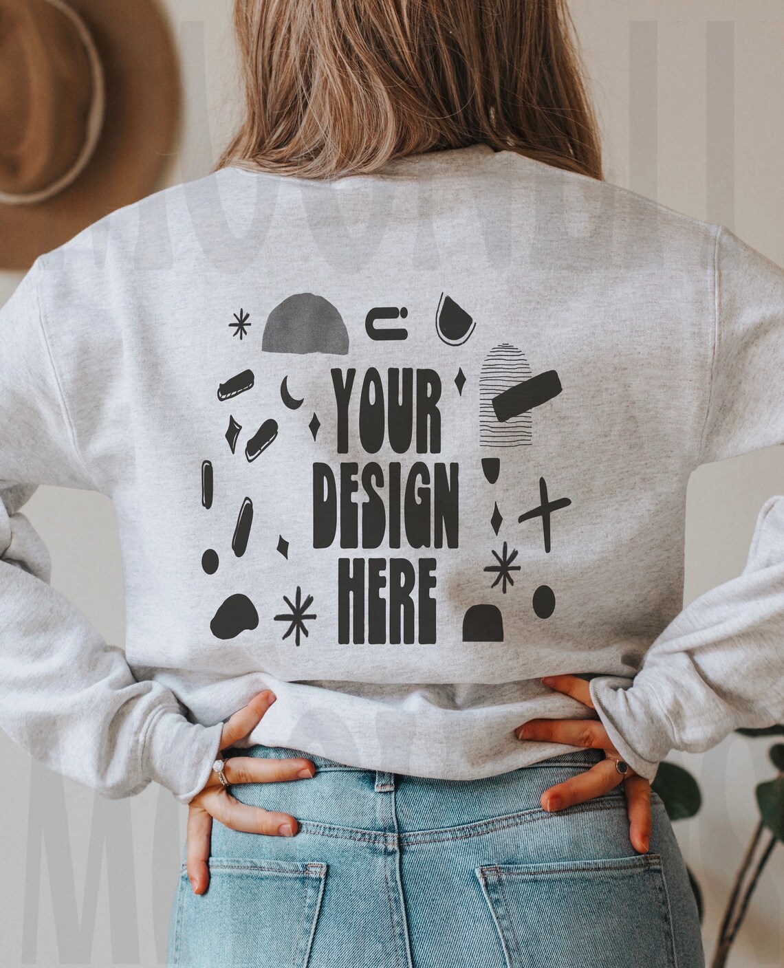 Gildan 18000 Sweatshirt Mockup Ash Heavy Blend Sweatshirt | Etsy
