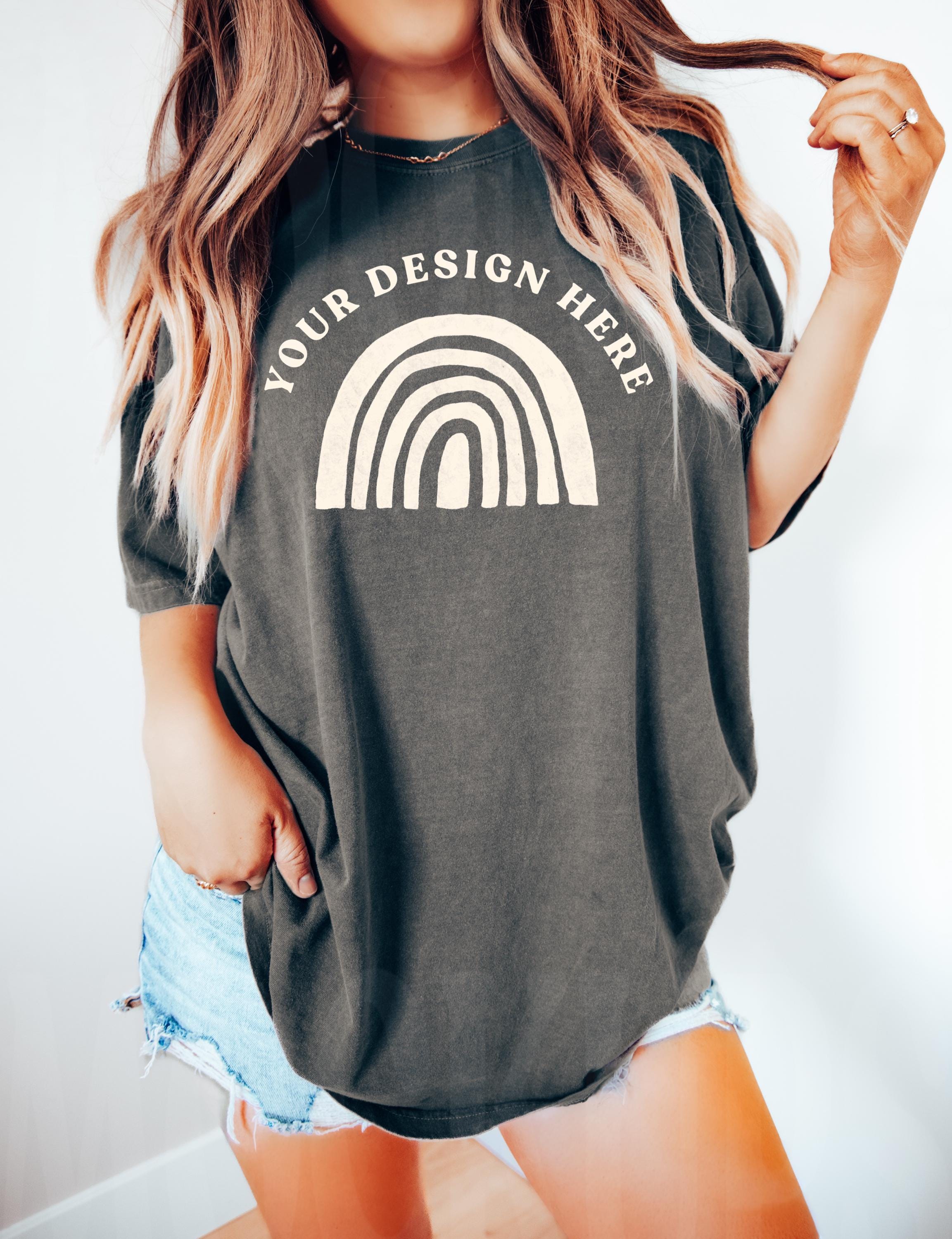 Comfort Colors 1717 Pepper Shirt -  Comfort Colors Mockup - 1717 Mockup - Shirt Mockup -  Pepper Shirt Mock - Studio Mockup - Pepper Mockup
