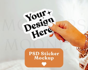 PSD Sticker Mockup: Smart Object Template