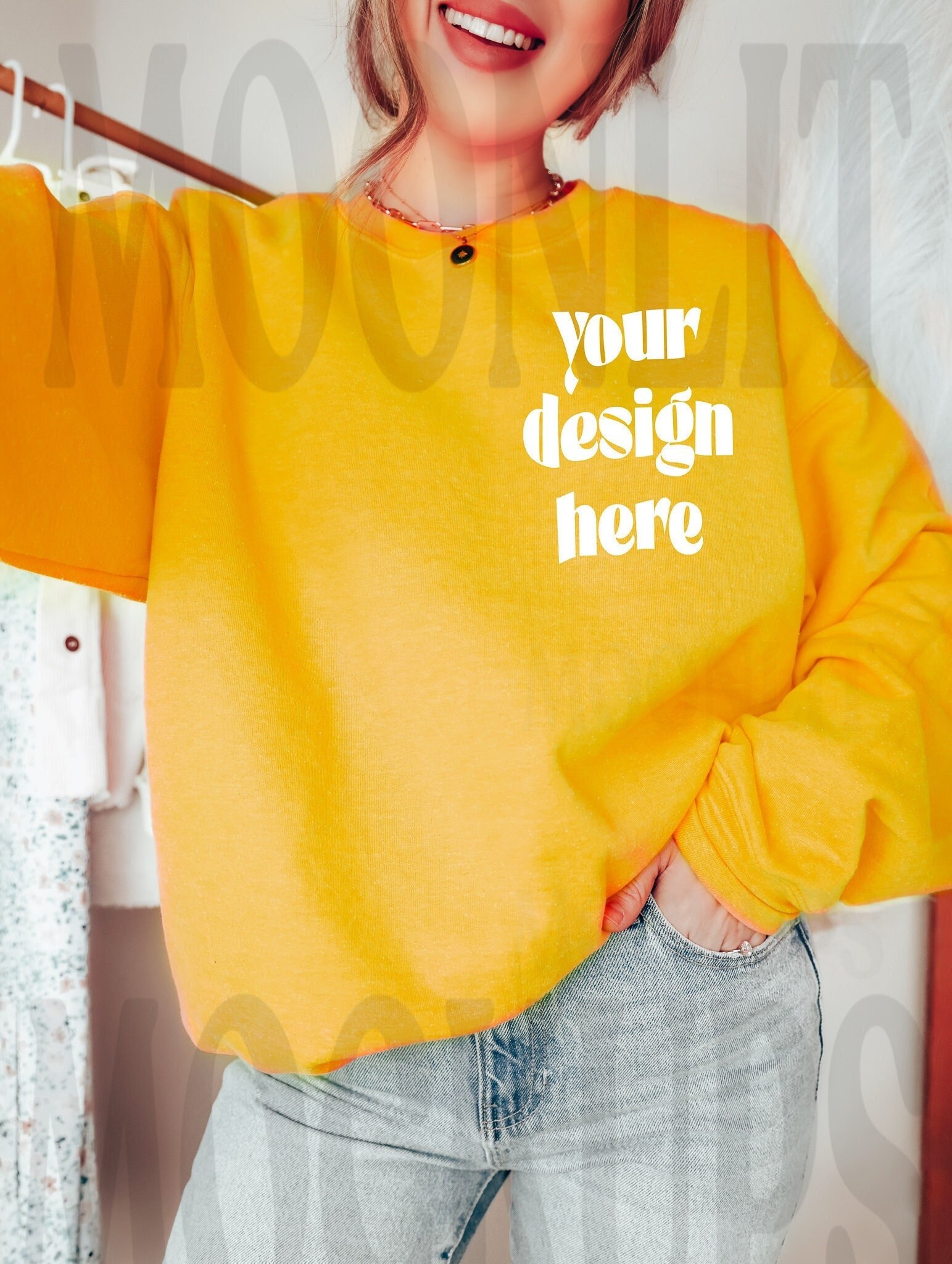 Gold Sweatshirt - Etsy
