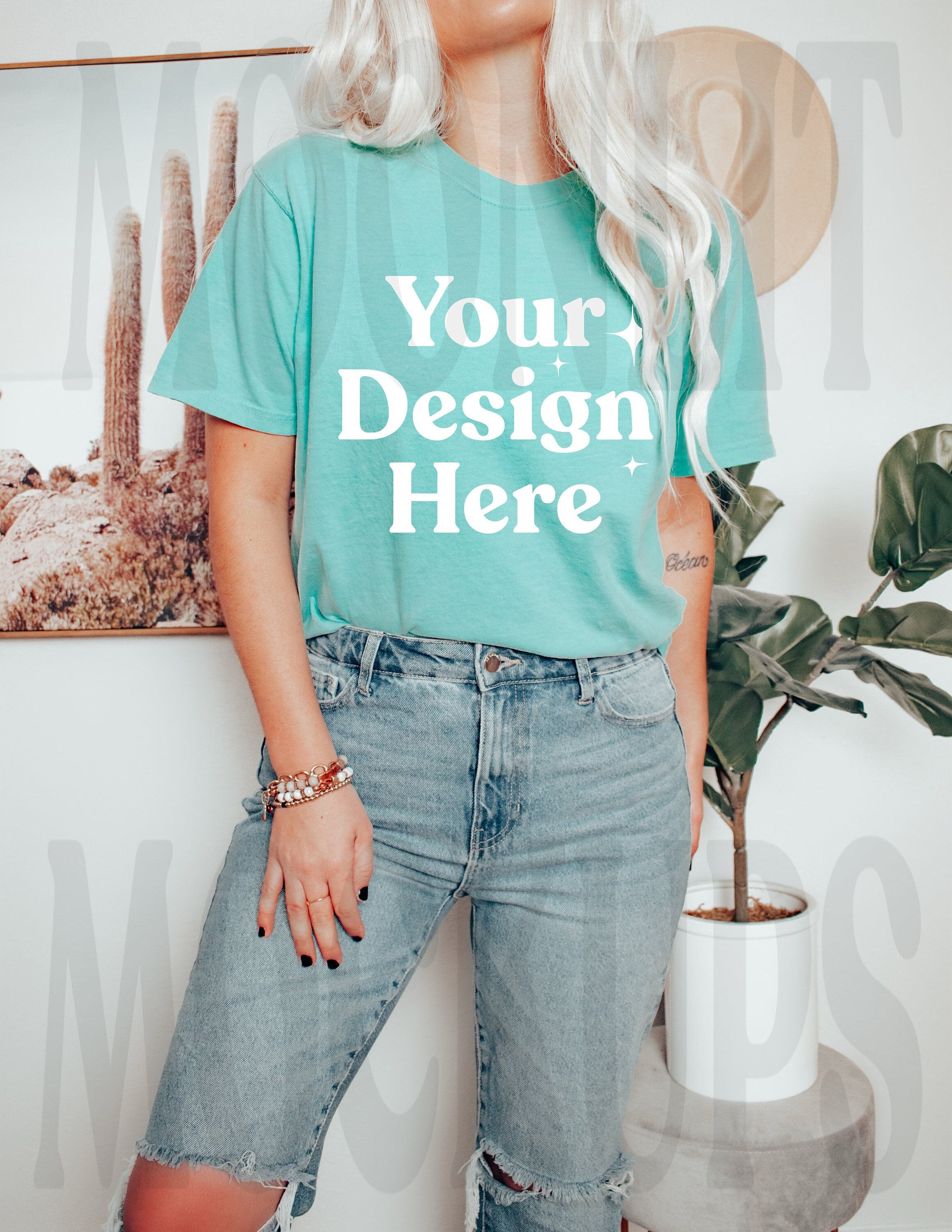 Comfort Colors C1717 Chalky Mint Shirt 