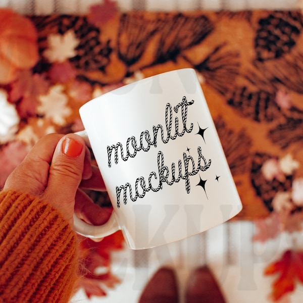 Mug Mockup - Halloween Mug Mockup - Fall Mockup - 11oz Coffee Mug Mockup - Mug Mockup - Model Mockup - Cozy Mug Mockup