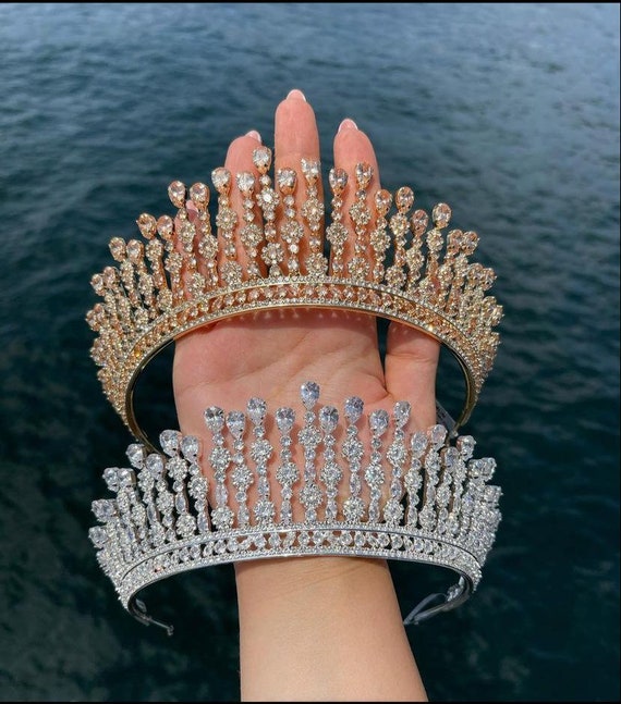 Bruids kroon kristal tiara hoofdband bruid haarband kroon -