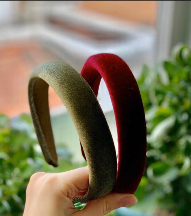 Medium Padded Velvet Headband Spanish Style Headband Etsy