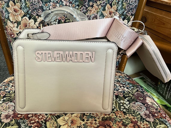 Steve Madden Purse Bag CREAM White/ Ribbon Floral Chain Womens - Etsy