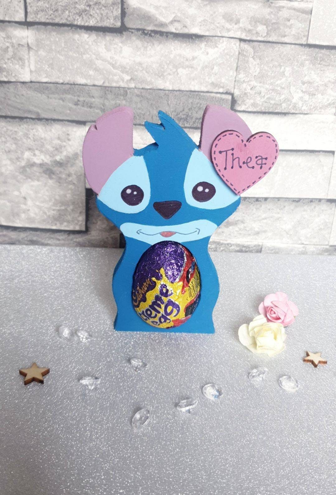 Personalised Disney Stitch Easter Egg Gift Bedroom Decor | Etsy UK