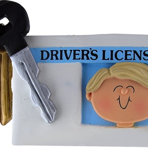 New Driver Personalized Christmas Ornament / Custom Driver&#39;s License Ornament / Personalized New Driver Gift / New Driver Christmas Keepsake