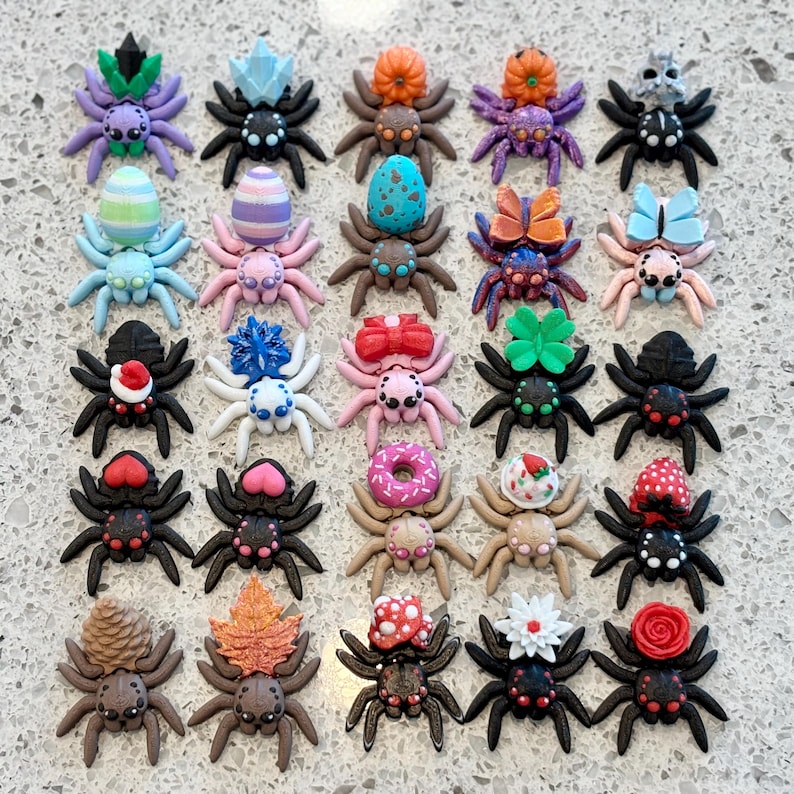 3D Printed Spider Fidget Toy: Various Themed Spiders image 1