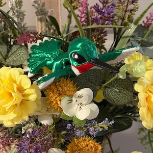 3D Printed Hummingbird Fidget Toy: Articulated PLA Desk Decor