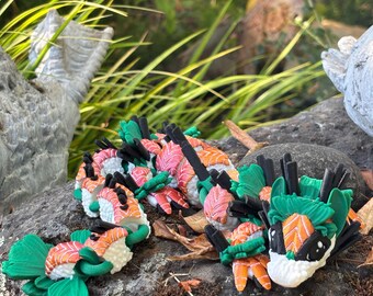 3D Printed Sushi Dragon - Japanese Style 3D Print - Fidget Toy