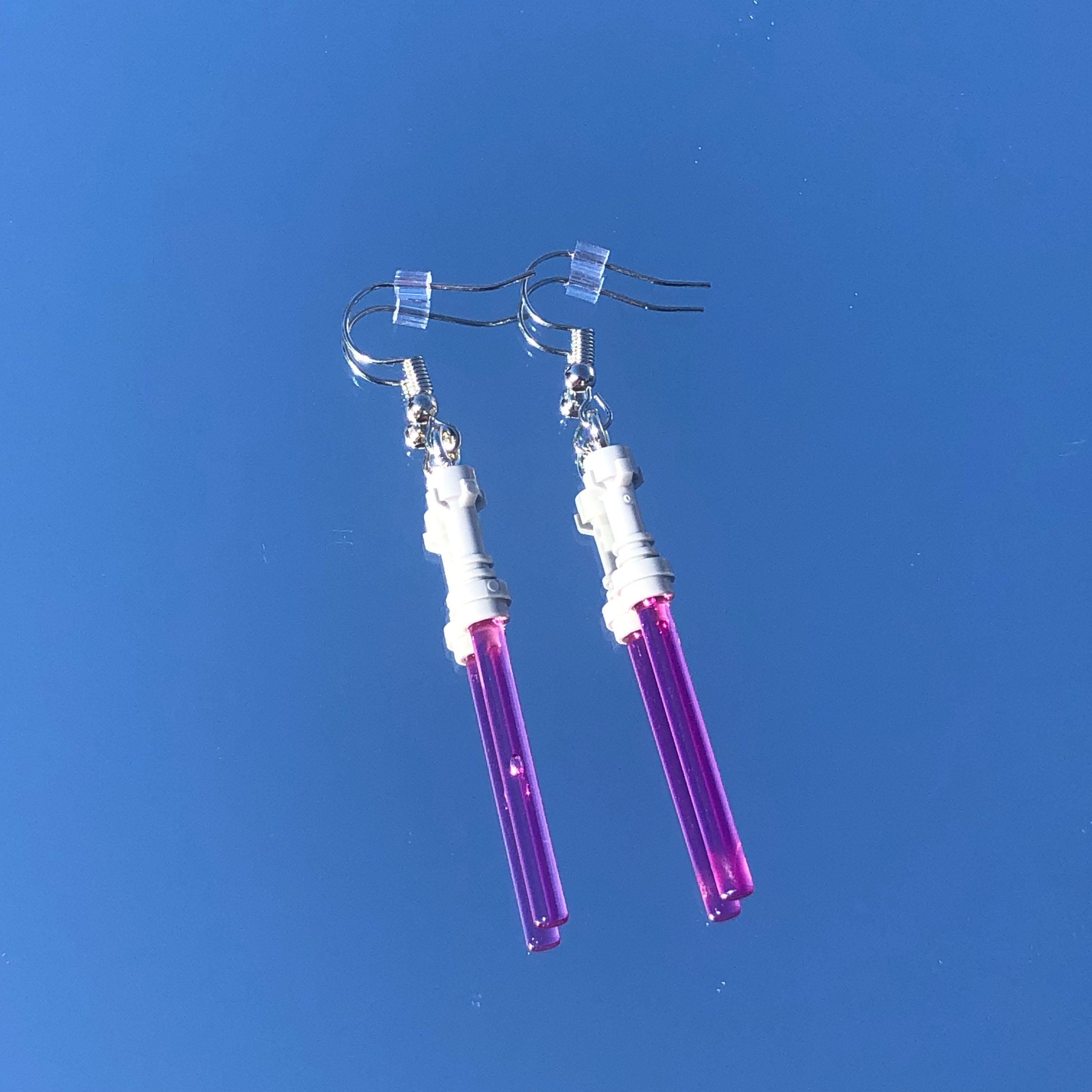 Lightsaber Earrings Star Wars Inspired Lightsaber Earrings Etsy