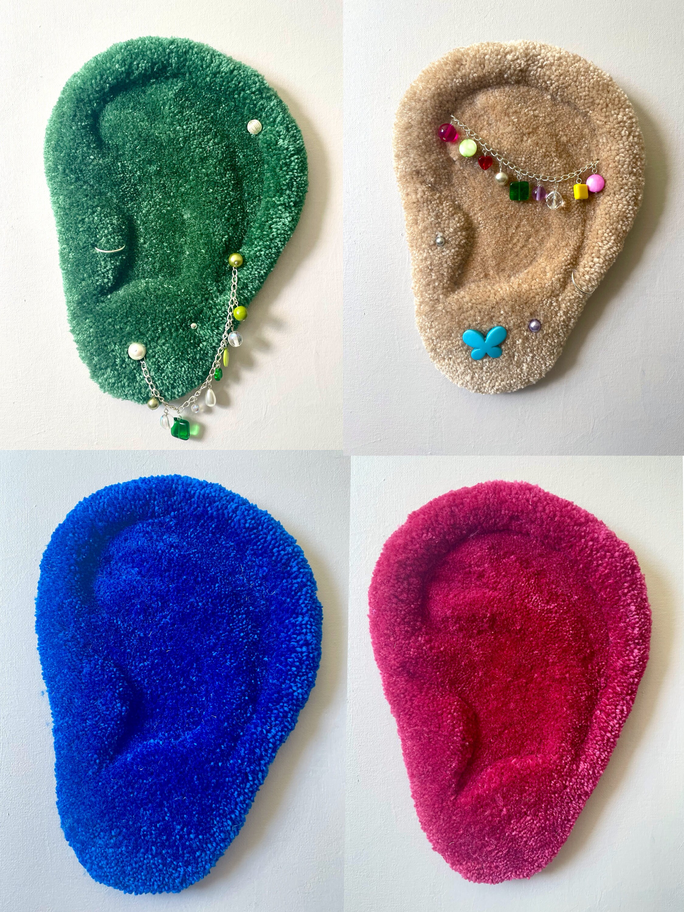 Custom Tufted Ear Rug: Weird Handmade Maximalist Wall Art - Etsy UK