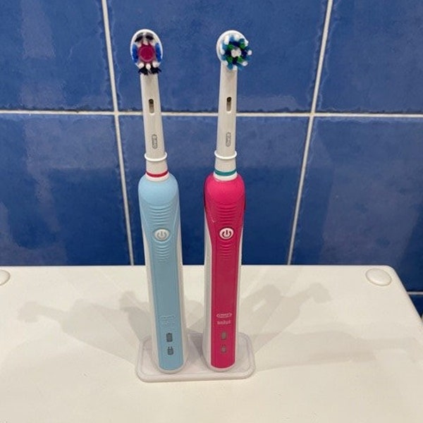 Elektrischer Zahnbürstenhalter für 5, 4, 3, 2, 1 Braun Oral B elektrische Zahnbürsten weiß, schwarz und marmoriert