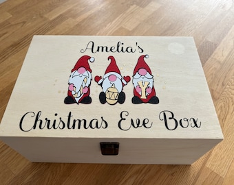 Wooden, Personalised, Christmas Eve Box