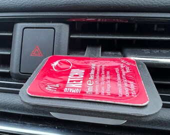 Air vent sauce dip holder - suitable for McDonald's dips - use with heater on Nylon Carbon Fibre 3D printed - great stocking filler