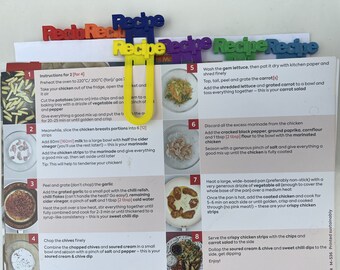 Recipe bookmarks - keep track of your favourite recipes - great stocking filler for cooks