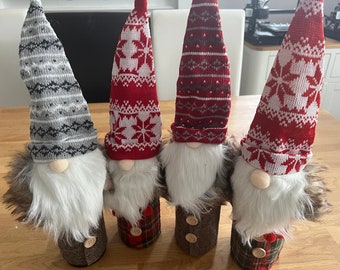 Personalised gonk gnome hats for bottle presents