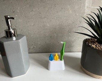 TePe Interdental brush stand for 3 brushes - hidden brushes for cleanliness