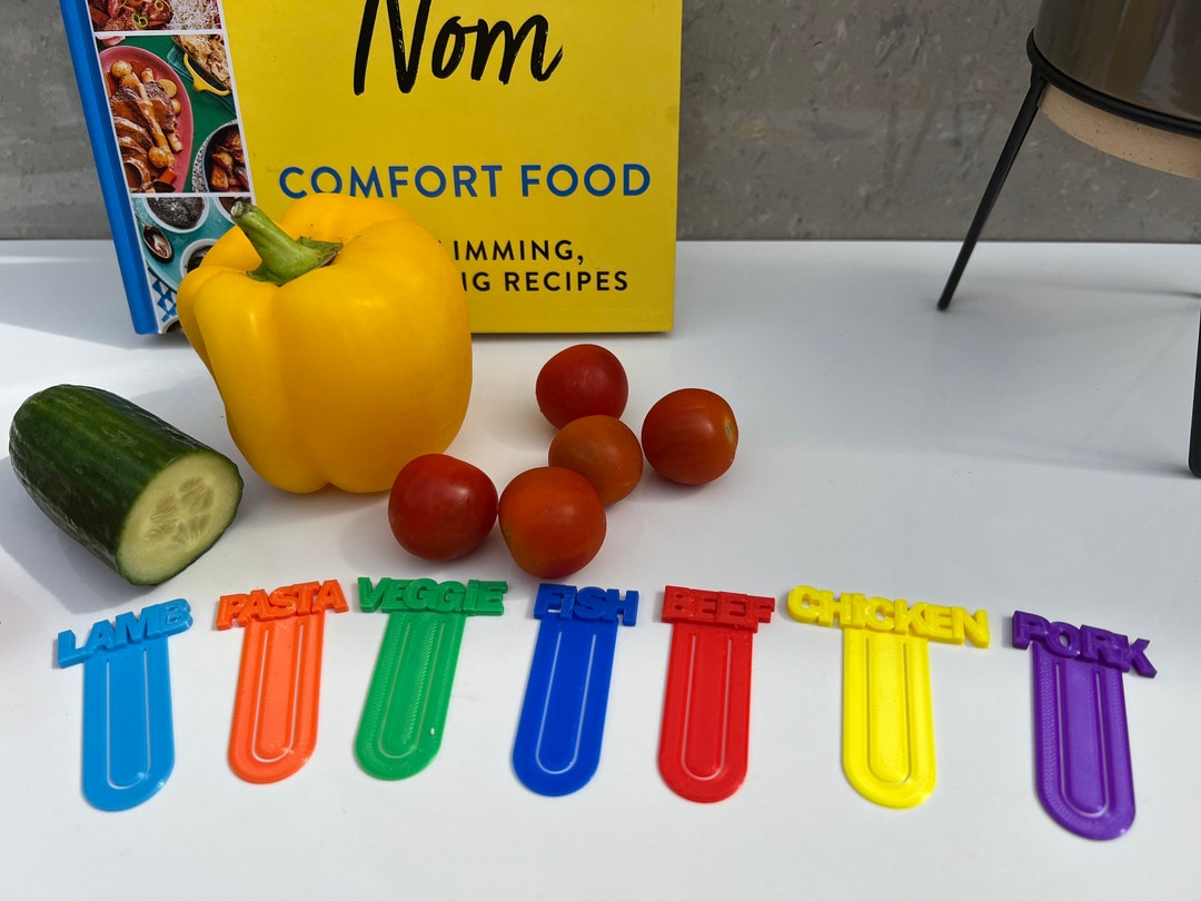 Main Ingredient Clips Markers Menu Recipe Planner Etsy