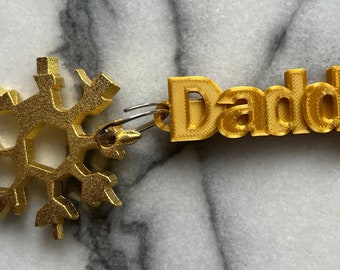 Snowflake Multi Tool, 18-in-1 Stainless Steel Wrench stocking filler with personalised keyring keychain