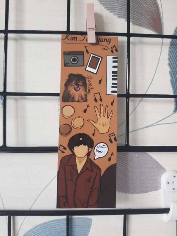 bts v kim taehyung taecore matte bookmark print poster etsy